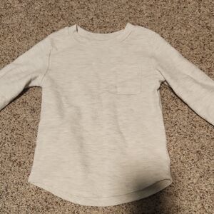 Kids Cream Long Sleeve Shirt